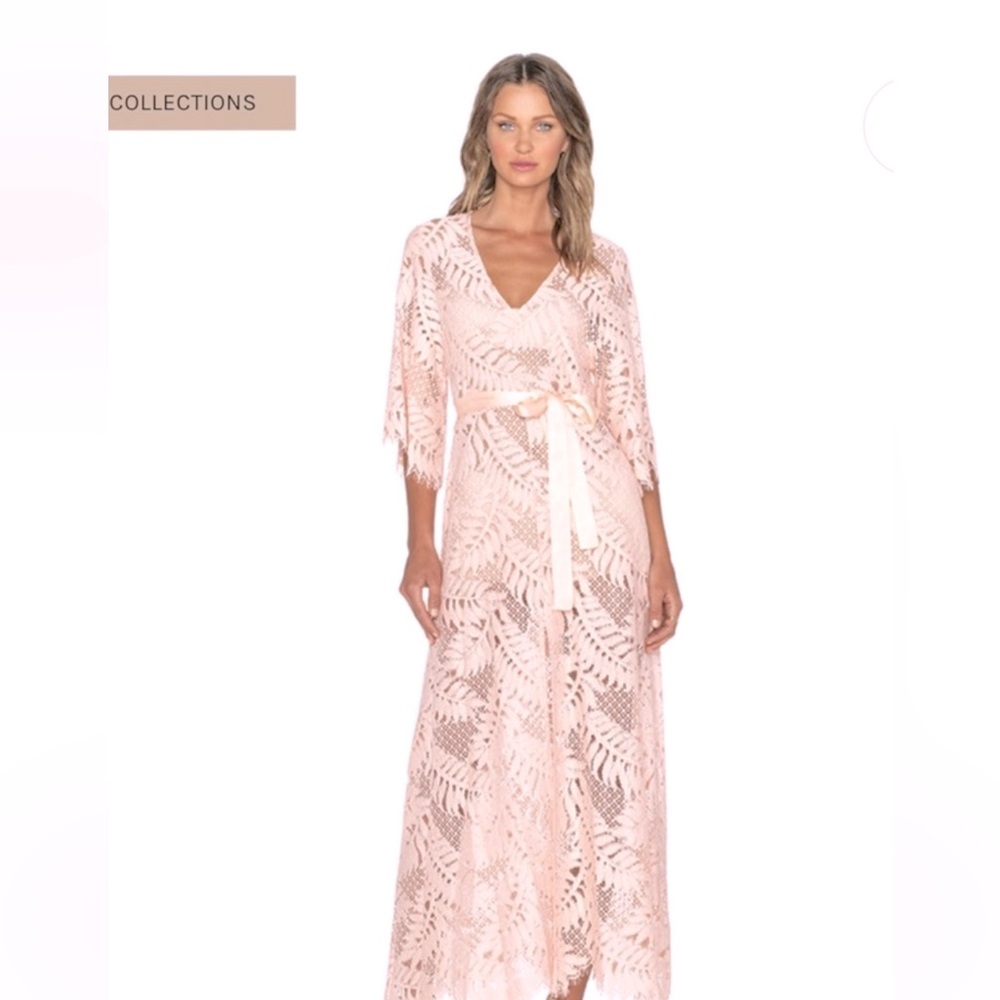 Alexis pink lace dress